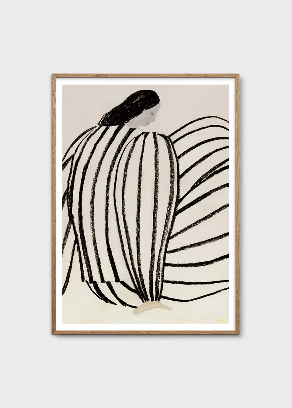 The Poster Club You Poster A4 figurativ beige-schwarz