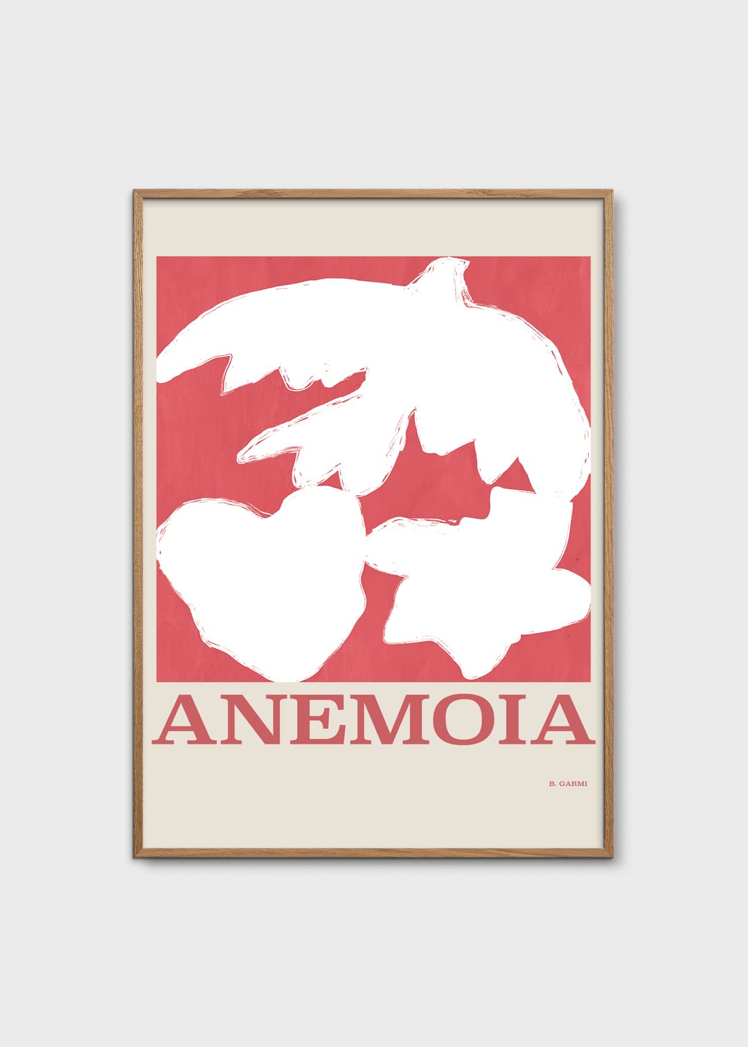 The Poster Club Anemoia Kunstdruck 50x70 cm Rot-Weiß