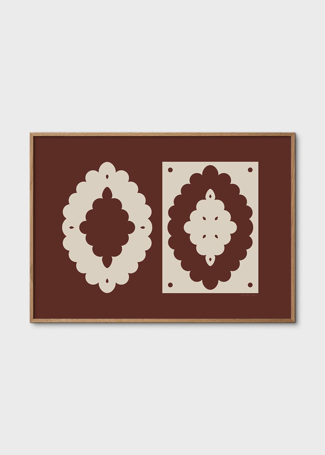 The Poster Club Art Prints Lace No. 151 Poster 30x40 cm beige