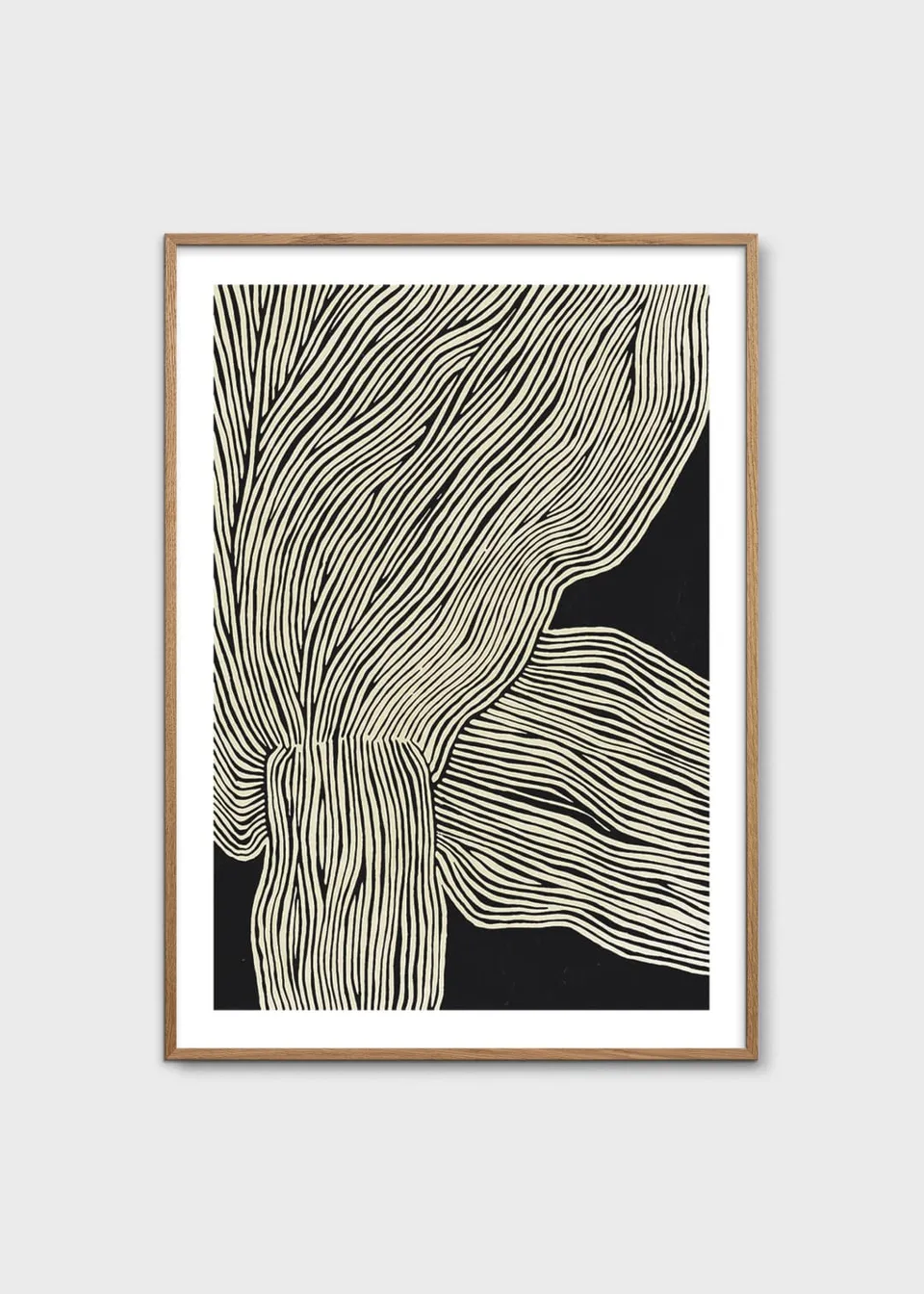 The Poster Club The Line No 13 Kunstdruck 30x40 beige