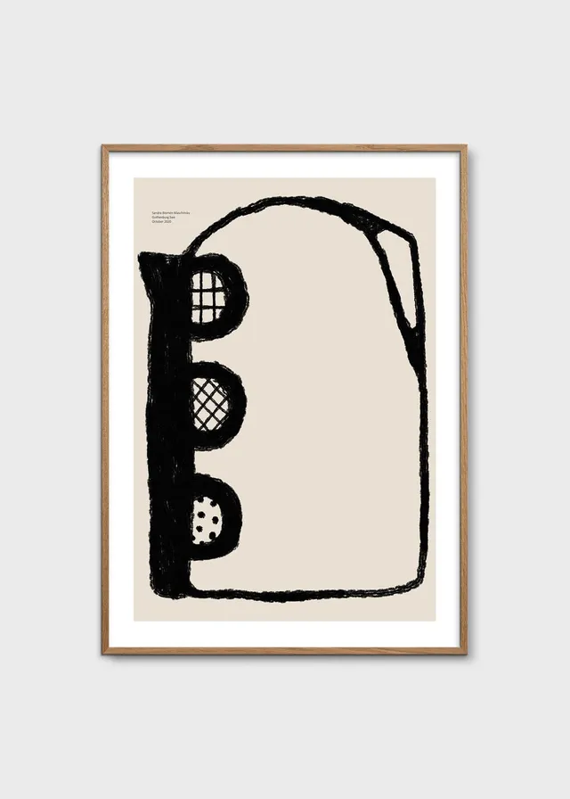 The Poster Club Art Prints Form Poster 30x40 cm Beige Schwarz