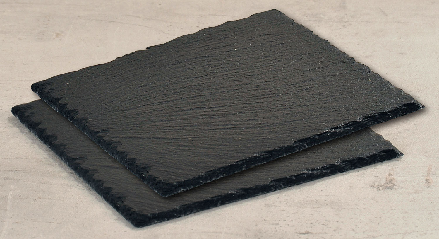 LS-LebenStil Küche & Haushalt Schieferplatte 20x20cm 2er Set Platte