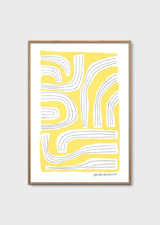 The Poster Club Art Prints Sunny Intentions Poster 30x40 gelb