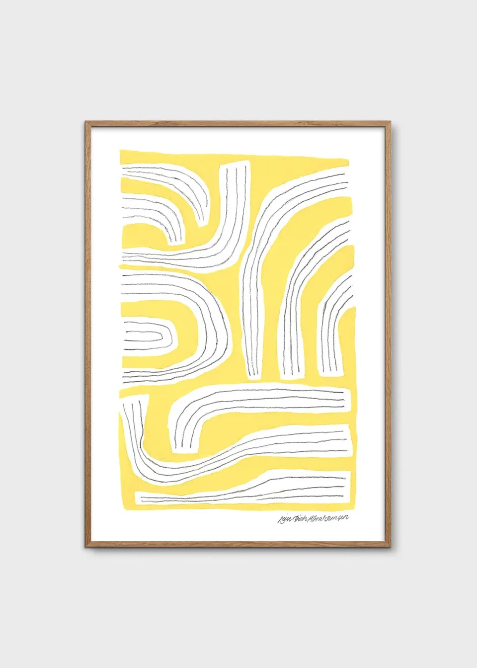 The Poster Club Art Prints Sunny Intentions Poster 30x40 gelb