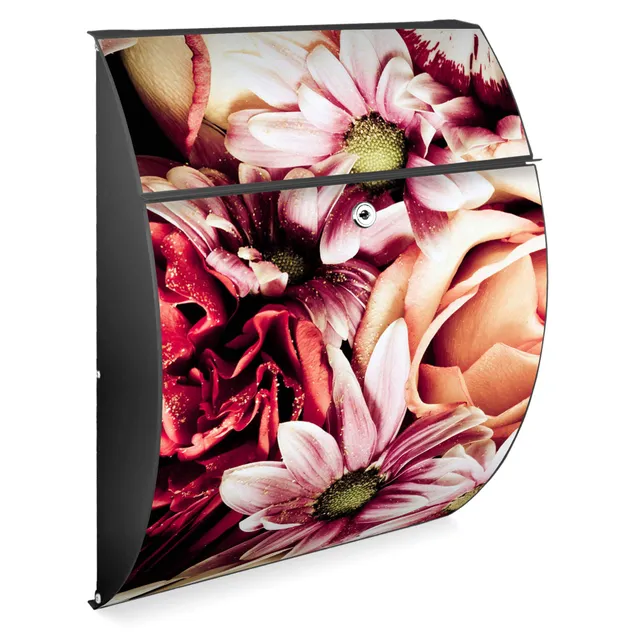 Banjado Riviera 46x33,5x13cm Briefkasten Anthrazit Brautstrauss