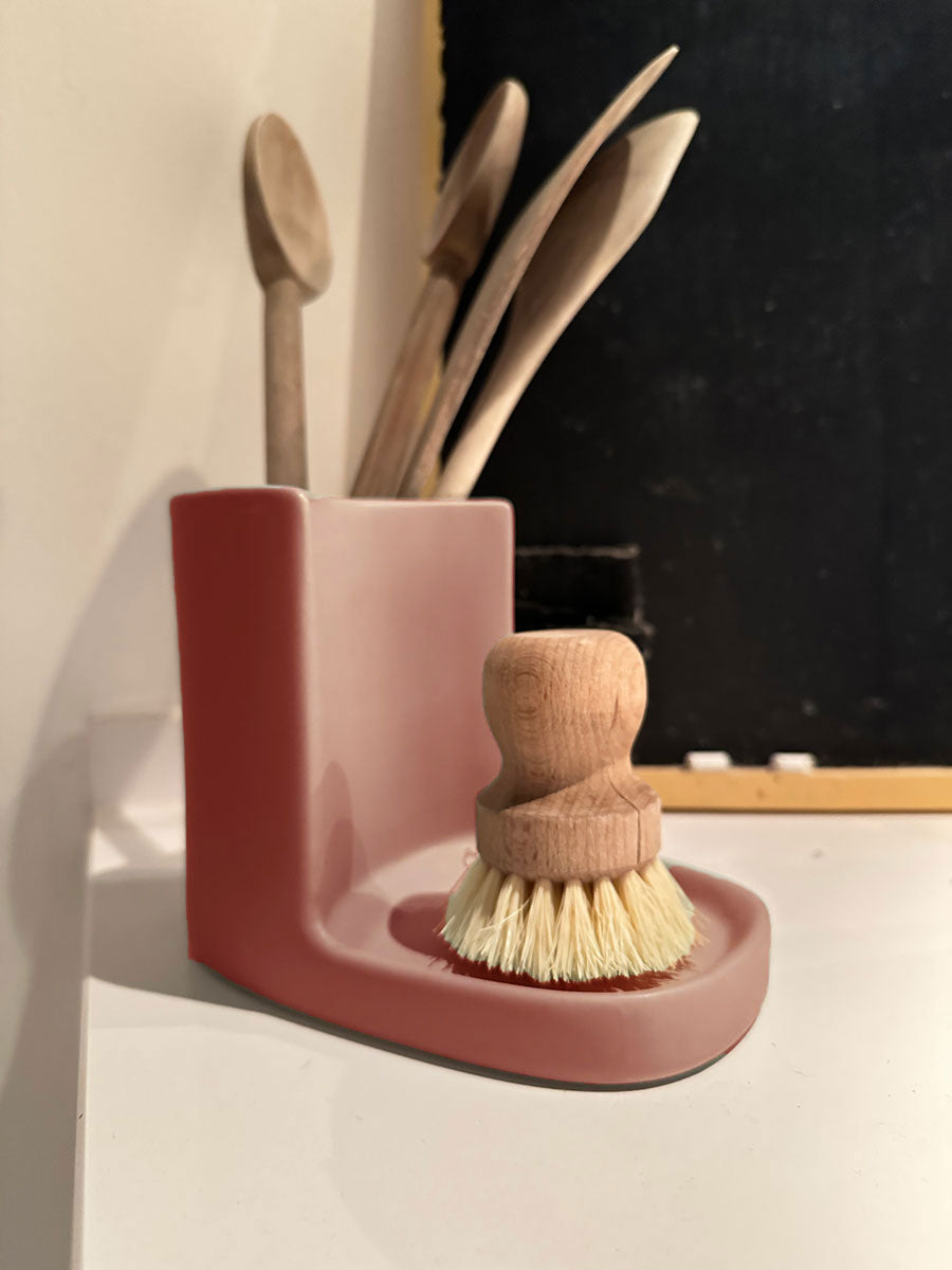 LS-LebenStil Küche & Haushalt Spülbecken Organizer Alt Rosa Keramik