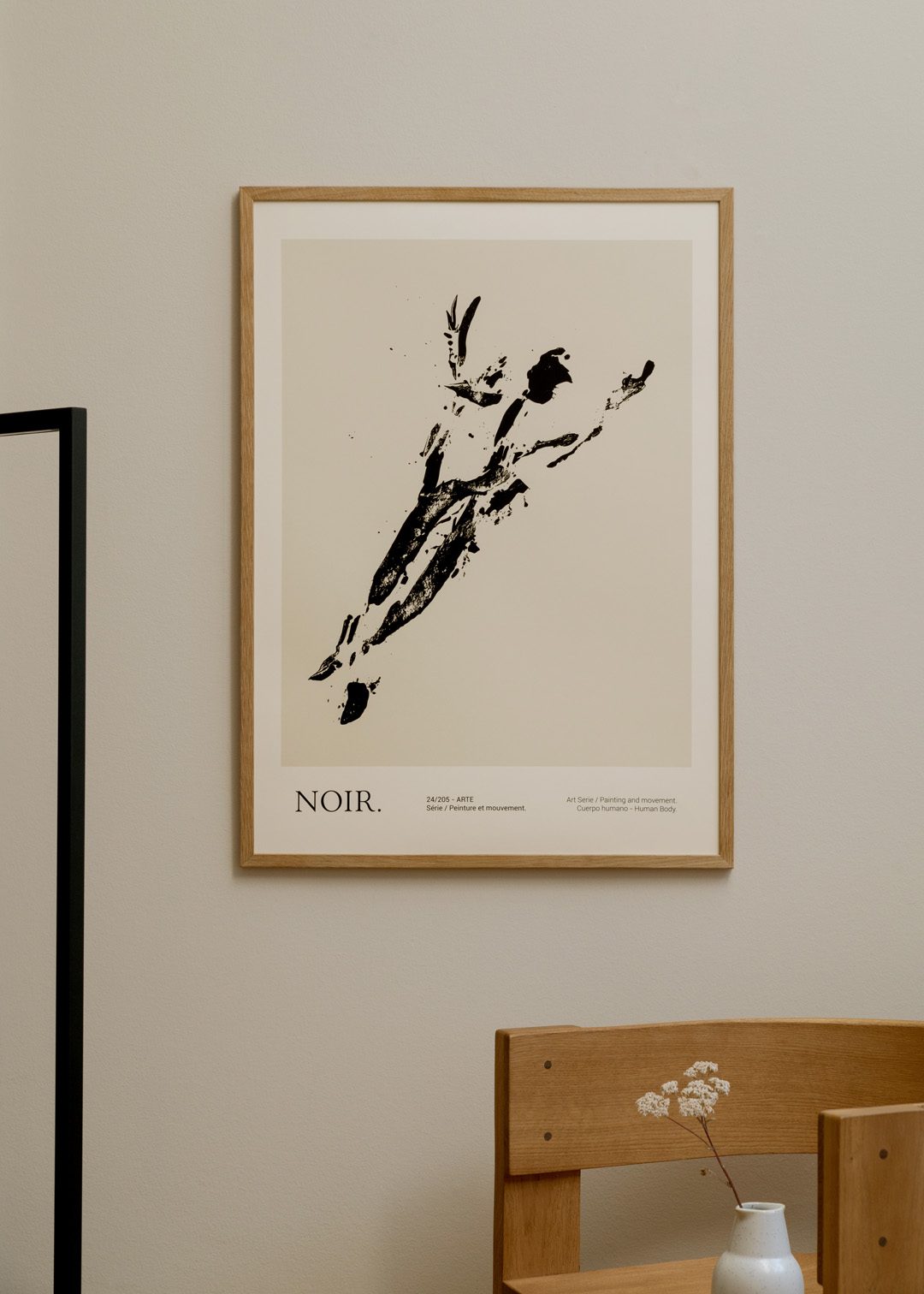 The Poster Club Noir Kunstdruck 30x40 cm schwarz beige