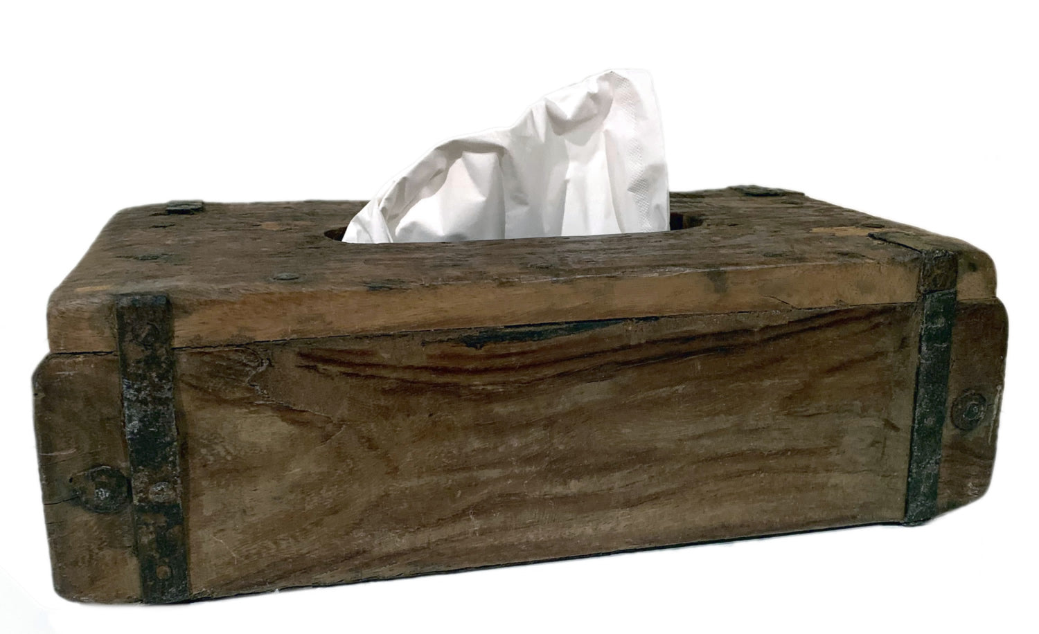 LS-LebenStil Tissue-Box Holz Braun 31cm Ziegelform B-Ware