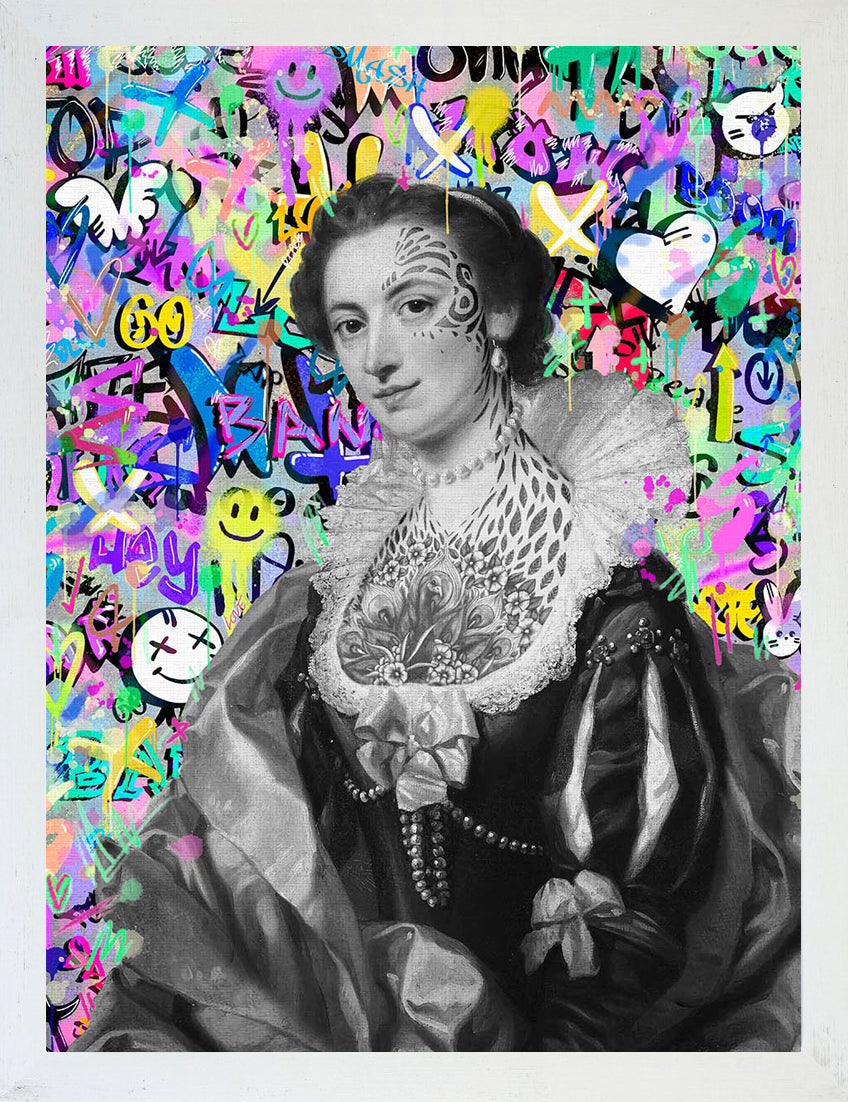 Mineheart Pop Graffiti Maria Wandbild 30x41cm Pop-Art