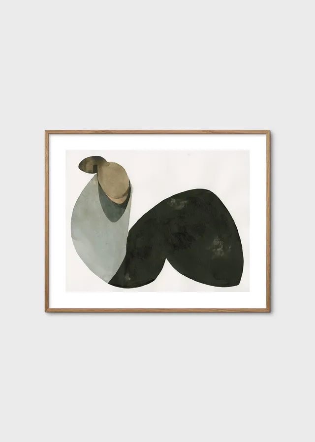 The Poster Club Art Prints Resting Woman Poster 40x50 grün