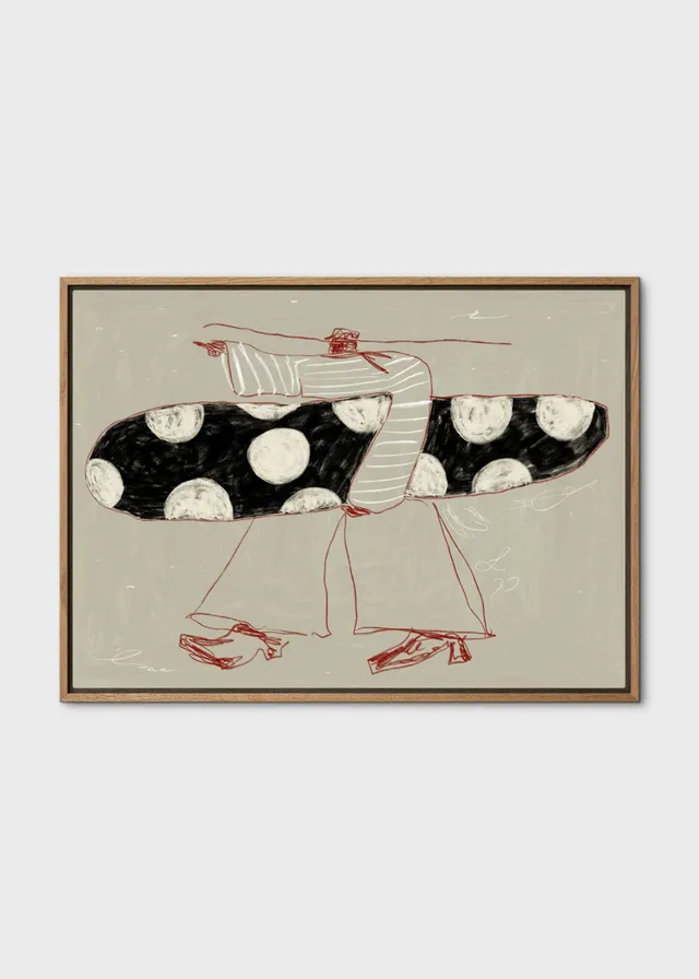 The Poster Club Art Prints Sam at Sea Leinwand 50x70 cm gerahmt