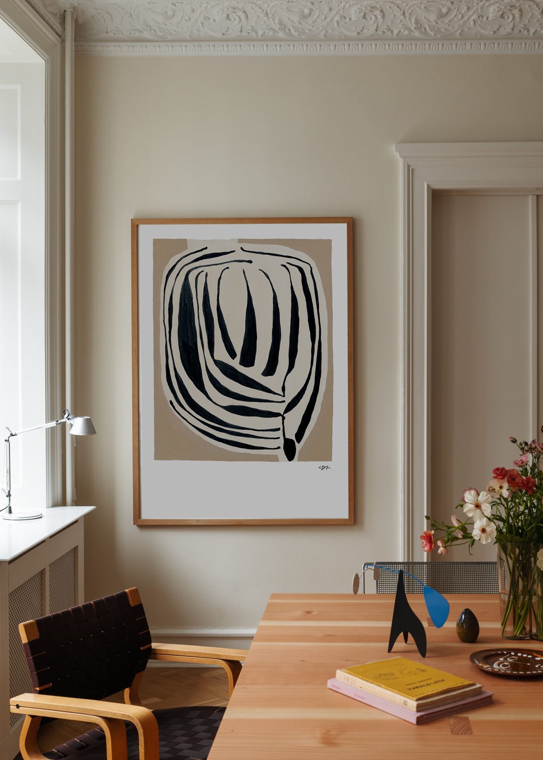 The Poster Club Art Prints Layered Poster A4 beige abstrakt