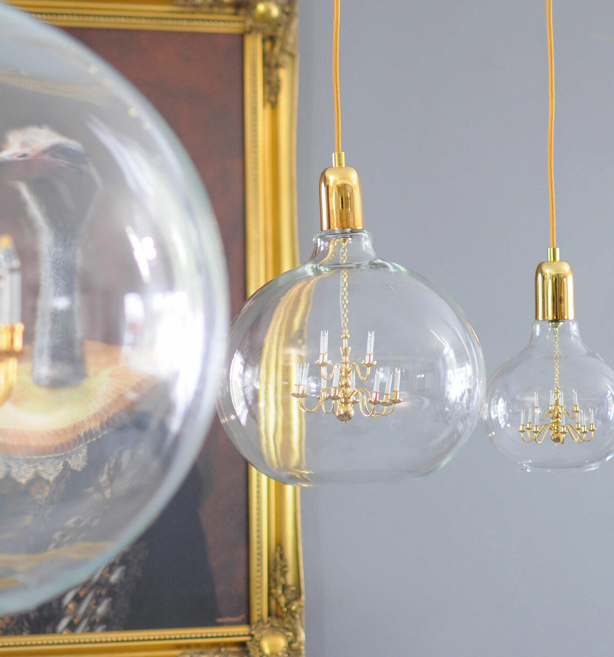 Mineheart Lighting King Edison Grande Pendelleuchte Gold