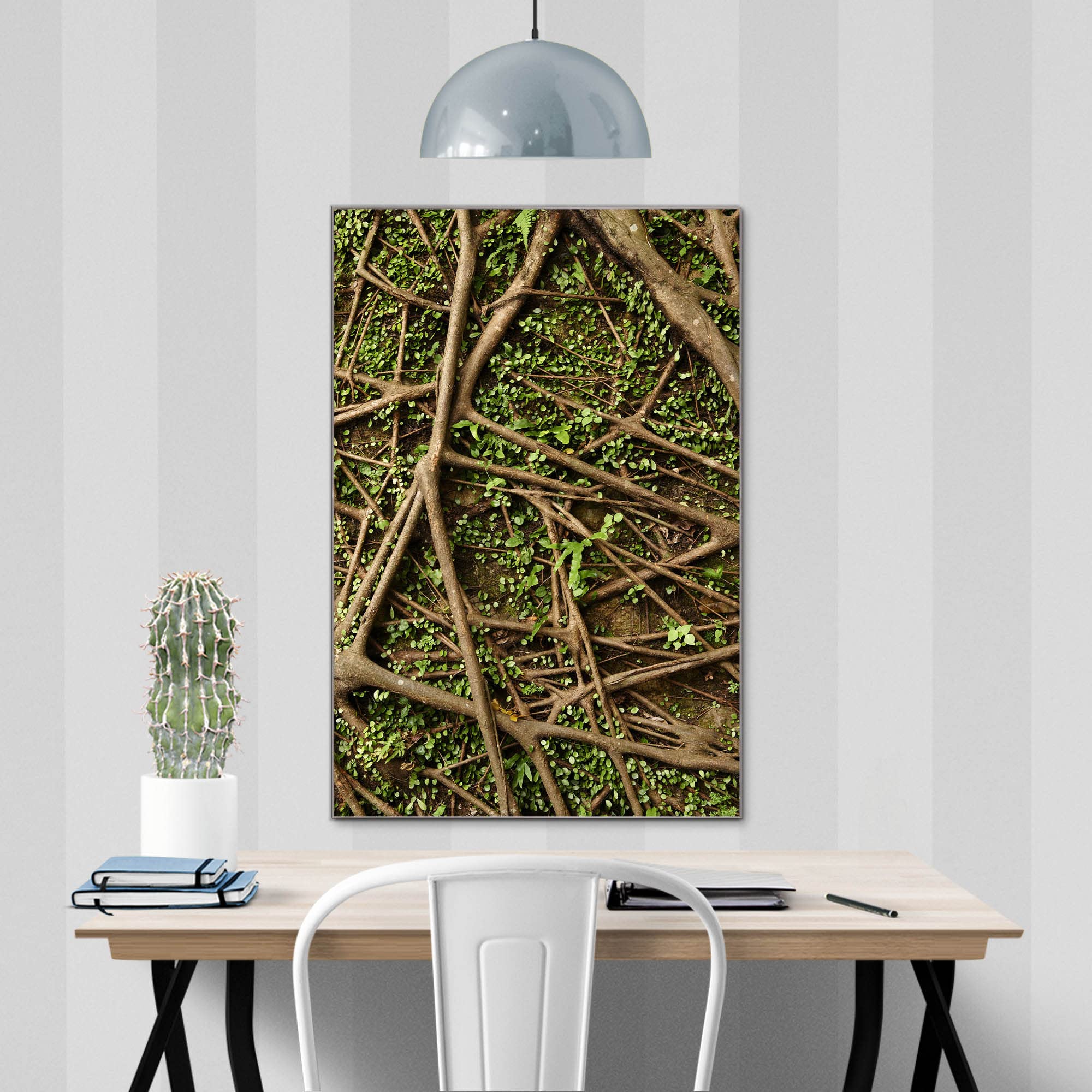 Banjado Magnettafel Baumwurzel Magnetboard 60x40 cm Natur