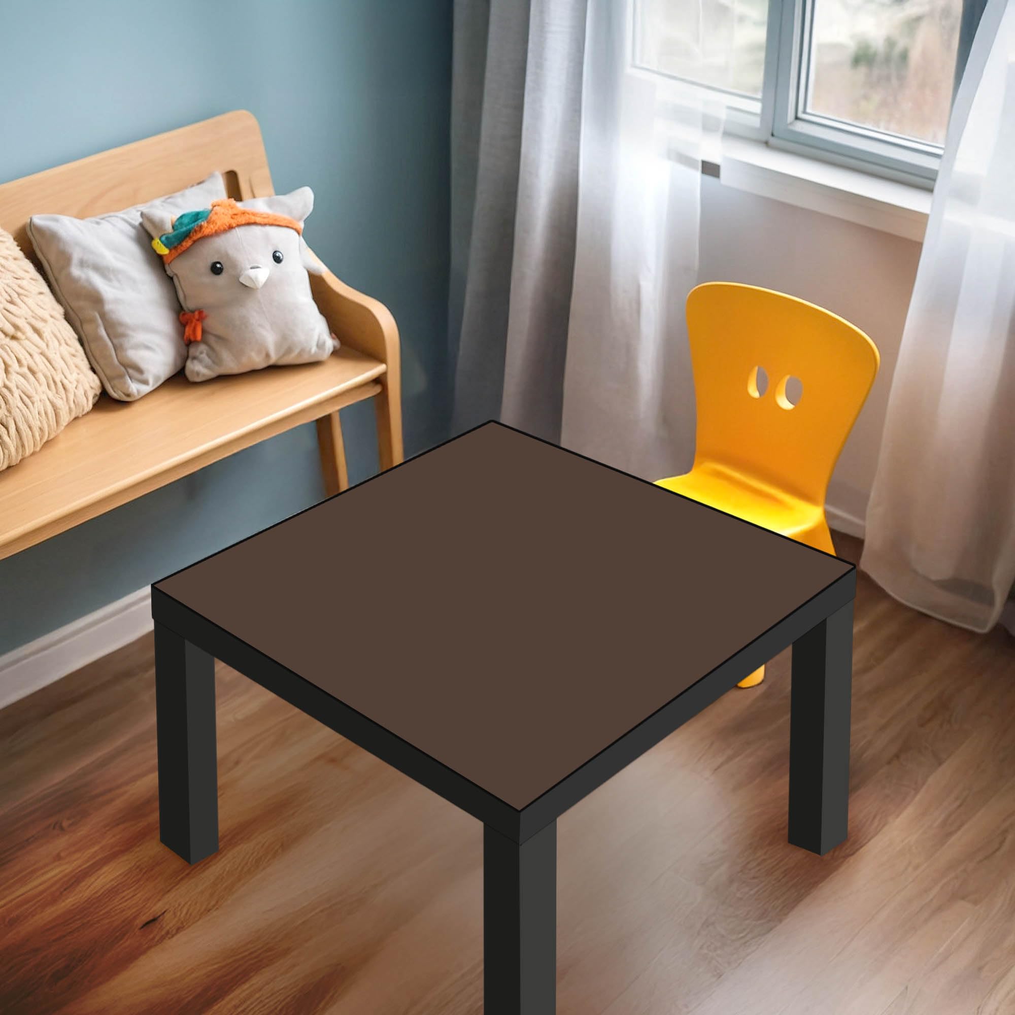 Banjado Möbelfolie Schokobraun Tischfolie 55x55 Uni
