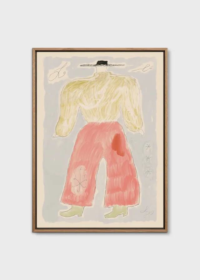 The Poster Club Sam Peach Canvas 30x40 bunte Formen