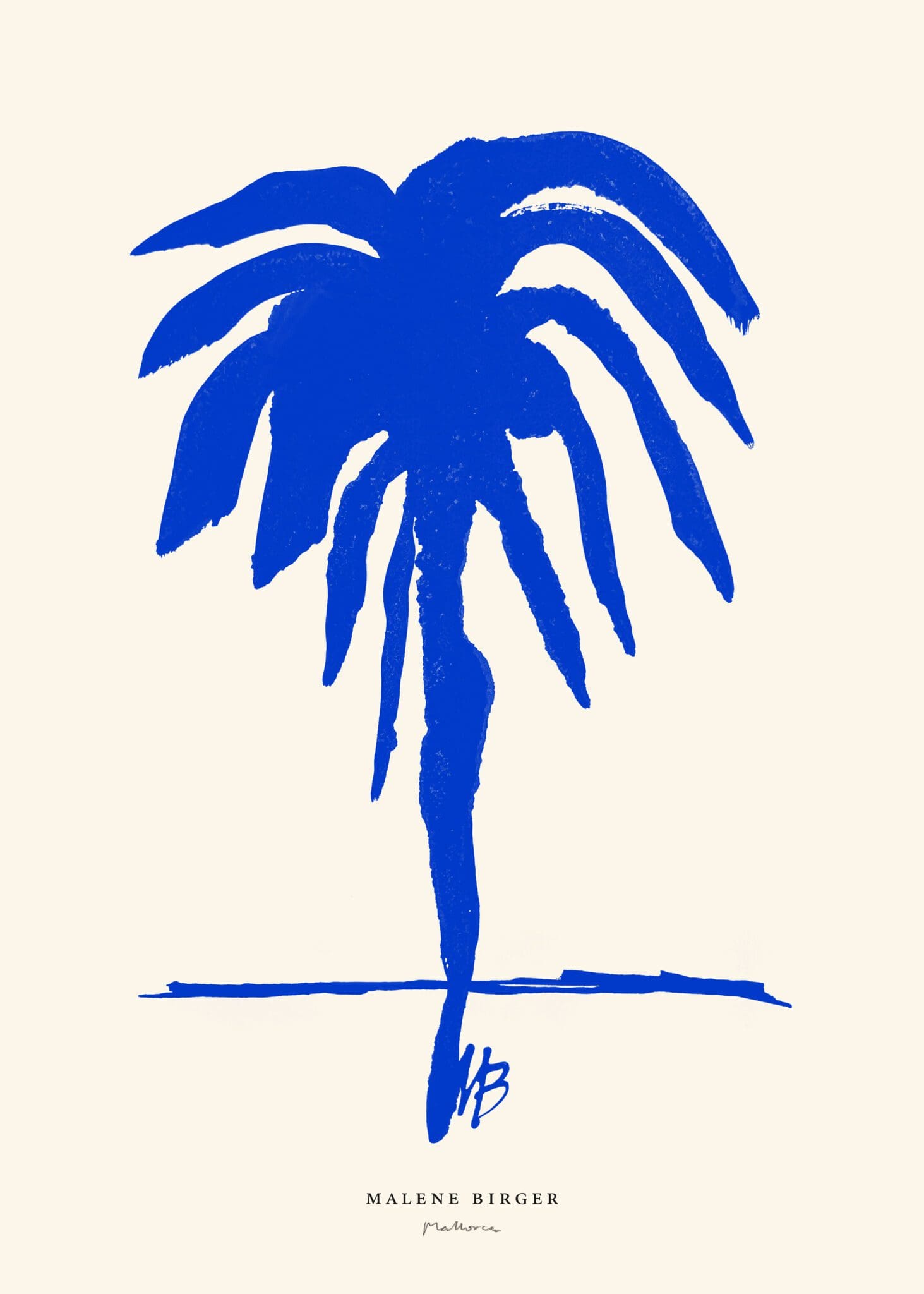 The Poster Club Natural Shadow No. 01 Poster 30x40 cm beige-blau