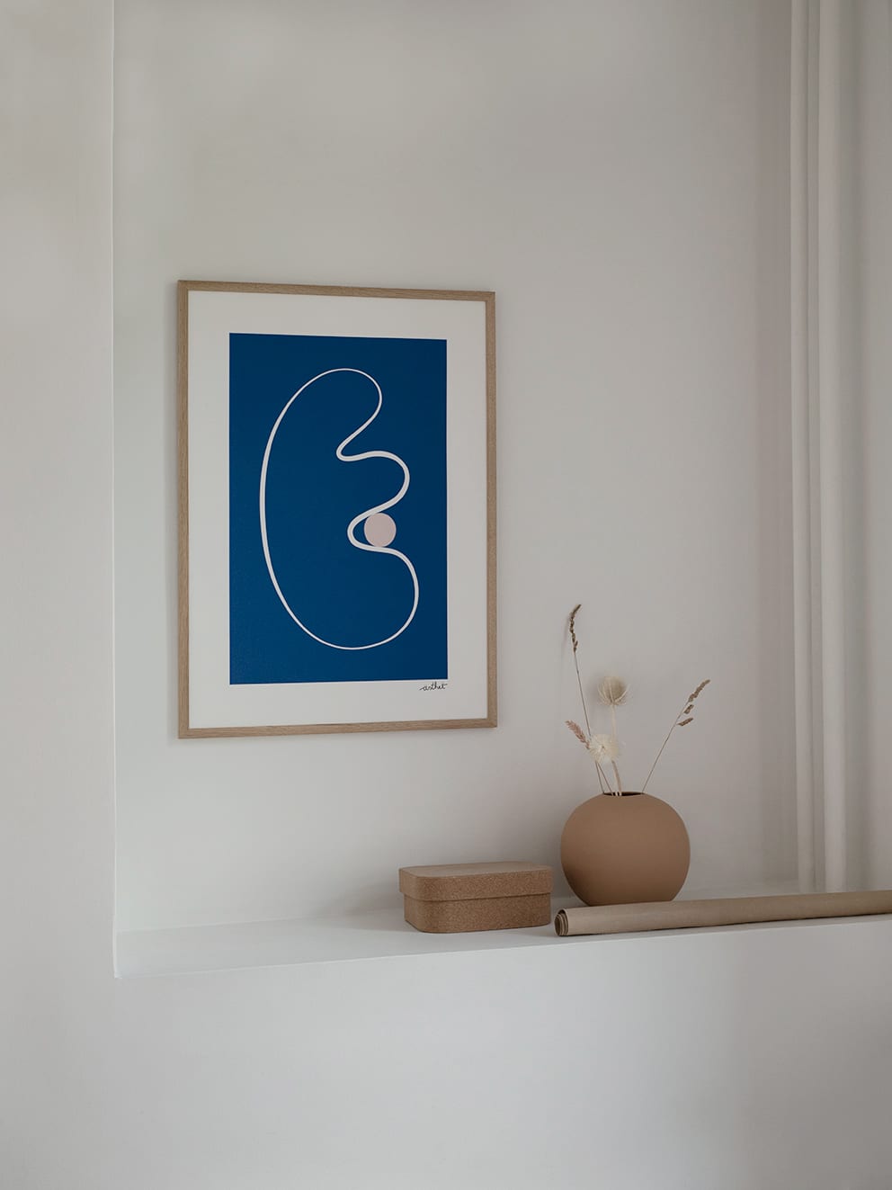 The Poster Club Abstract No. 03 Poster 30x40 cm blau