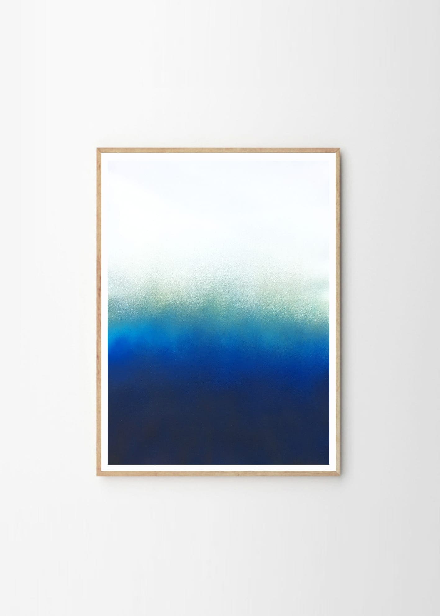 The Poster Club Hazy Turquoise Kunstdruck 79x108 cm türkis