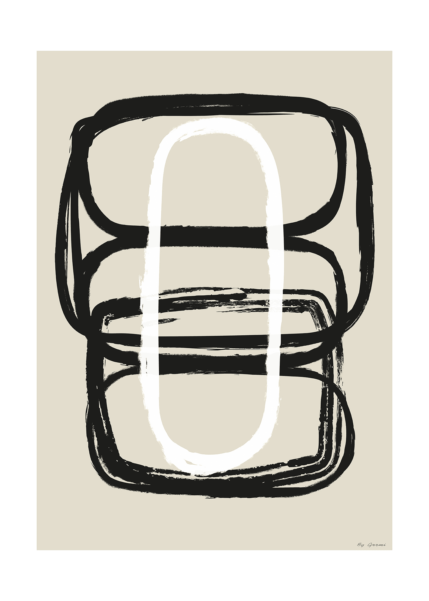 The Poster Club Art Prints Cimber Poster 30x40 cm beige