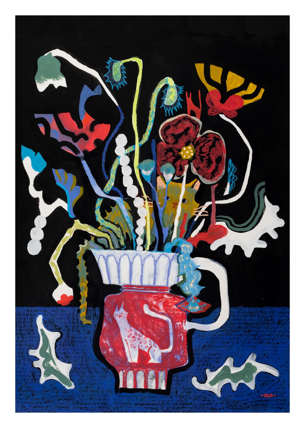 The Poster Club Art Prints The Vase Kunstdruck 30x40 cm schwarz