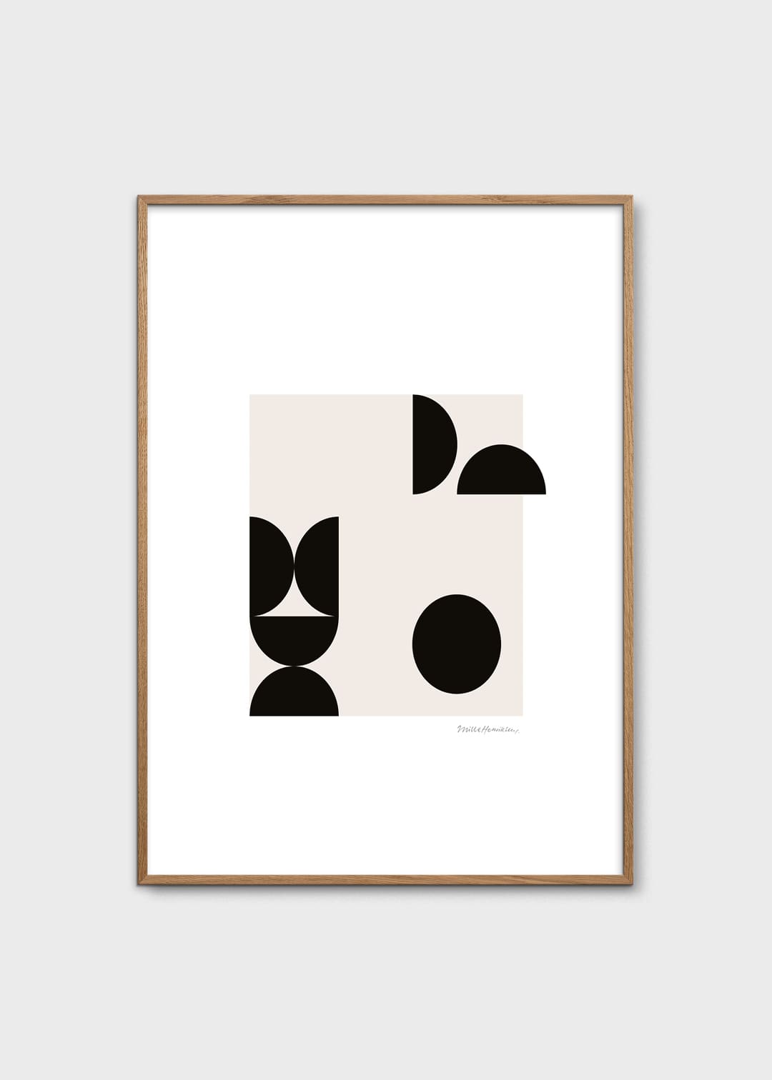 The Poster Club Wall Objects Balancing Objects 01 Poster 30x40 cm beige