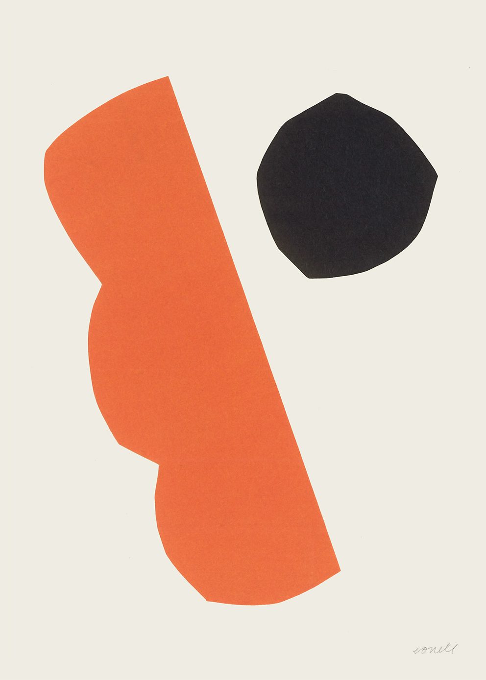 The Poster Club Duet Kunstdruck 30x40 cm schwarz-orange