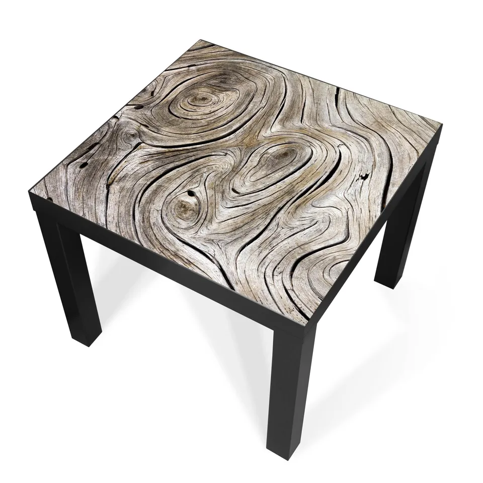 Banjado Möbelfolie Tischfolie Holzwirbel 55x55 selbstklebend