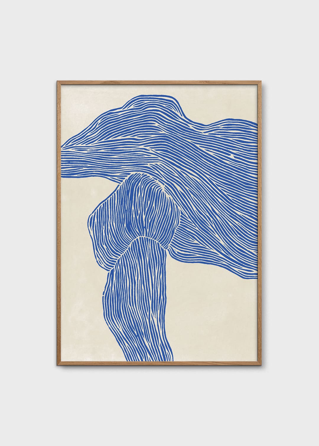The Poster Club The Line Navy Kunstdruck 30x40 blau