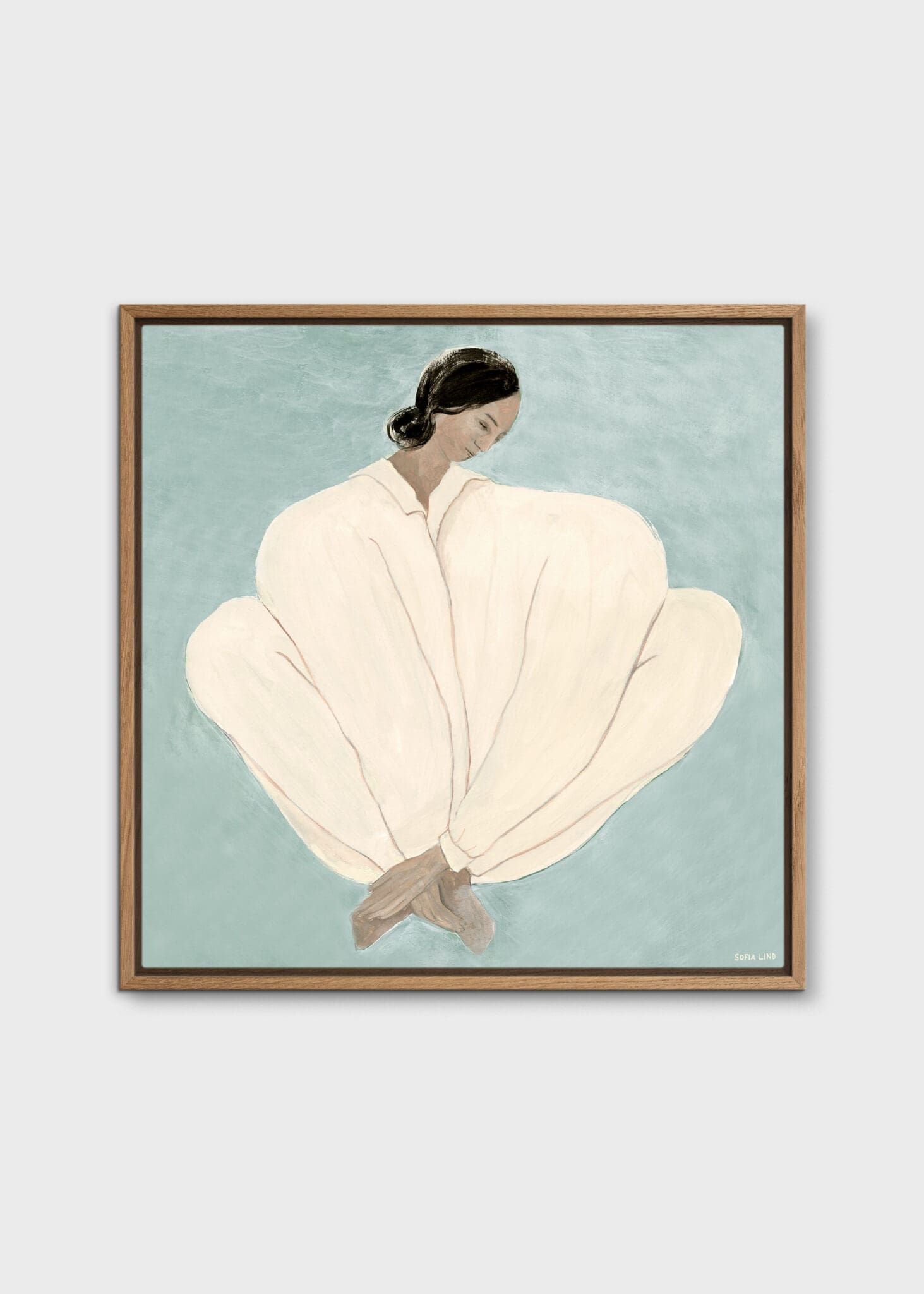 The Poster Club Meet Me At Jaurés Canvas 50x50 cm beige