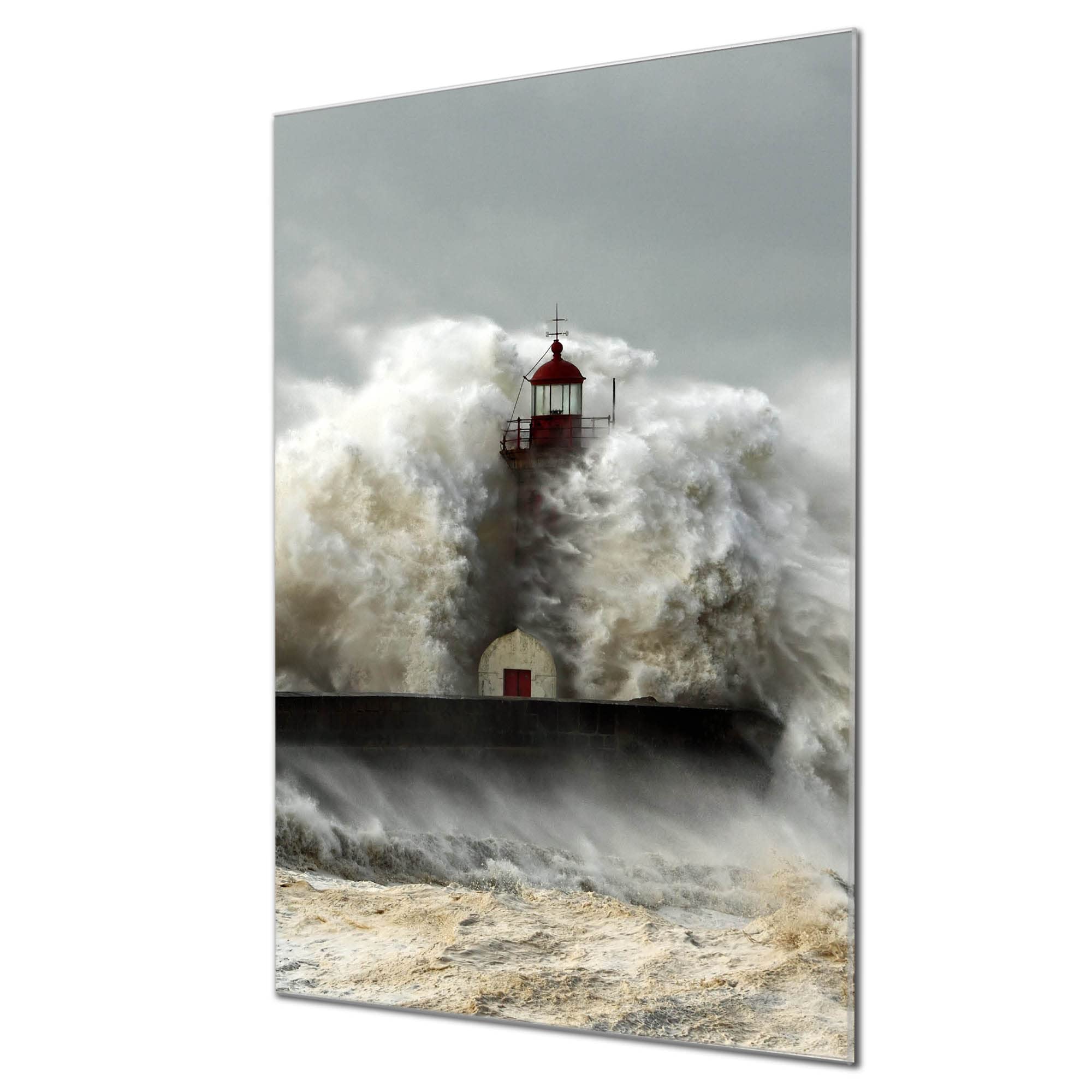Banjado Glasboard Leuchtturm Sylt magnetisch 40x60cm beschreibbar