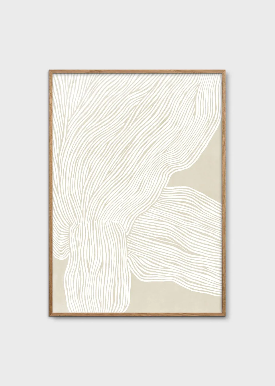 The Poster Club The Line No. 09 Kunstdruck A4 beige