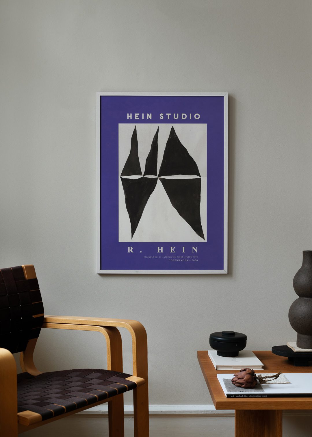 The Poster Club Art Prints Triangle no. 03 Poster 50x70 Lila