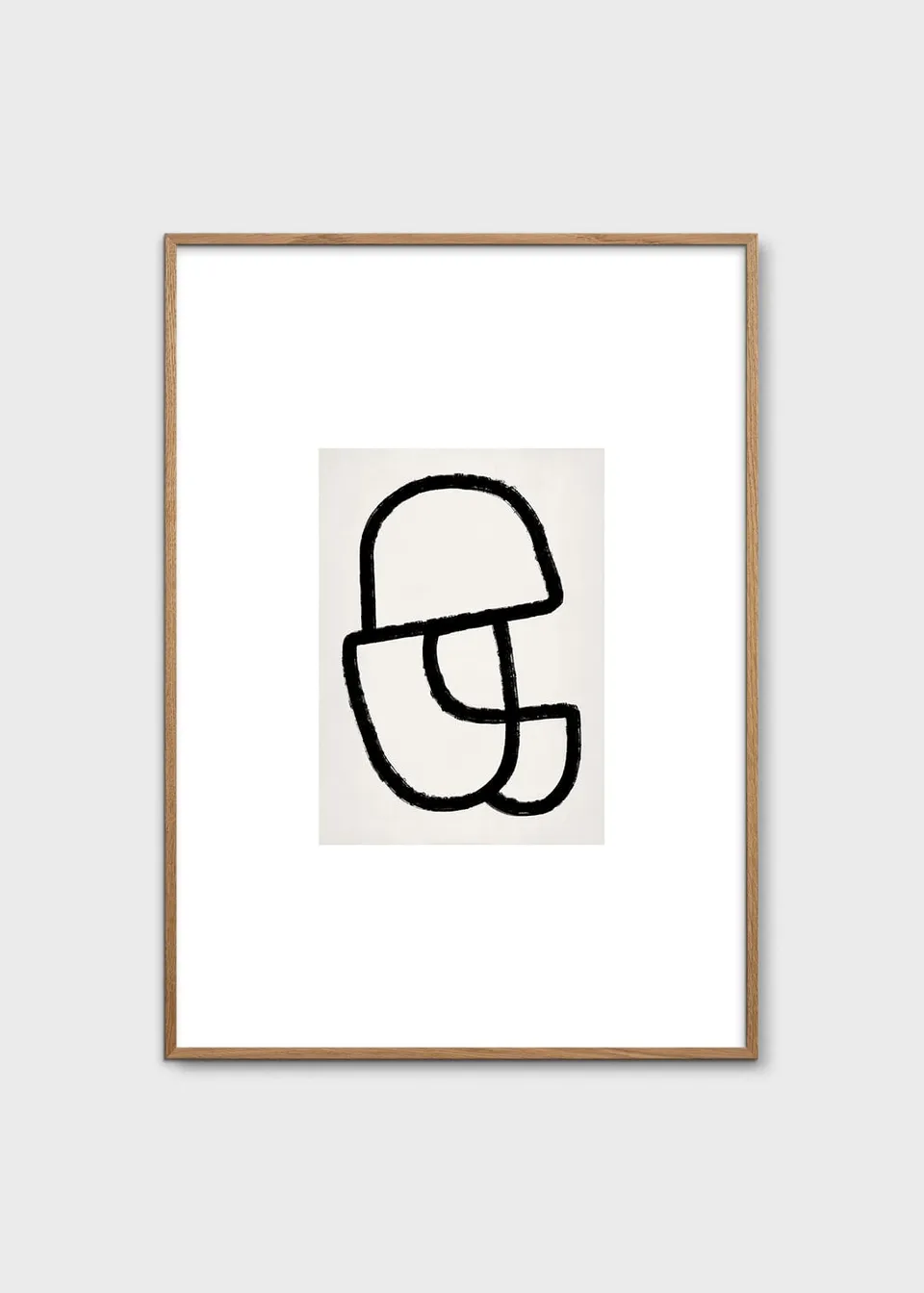 The Poster Club Abstract 835 Poster 50x70 cm Schwarz-Weiß