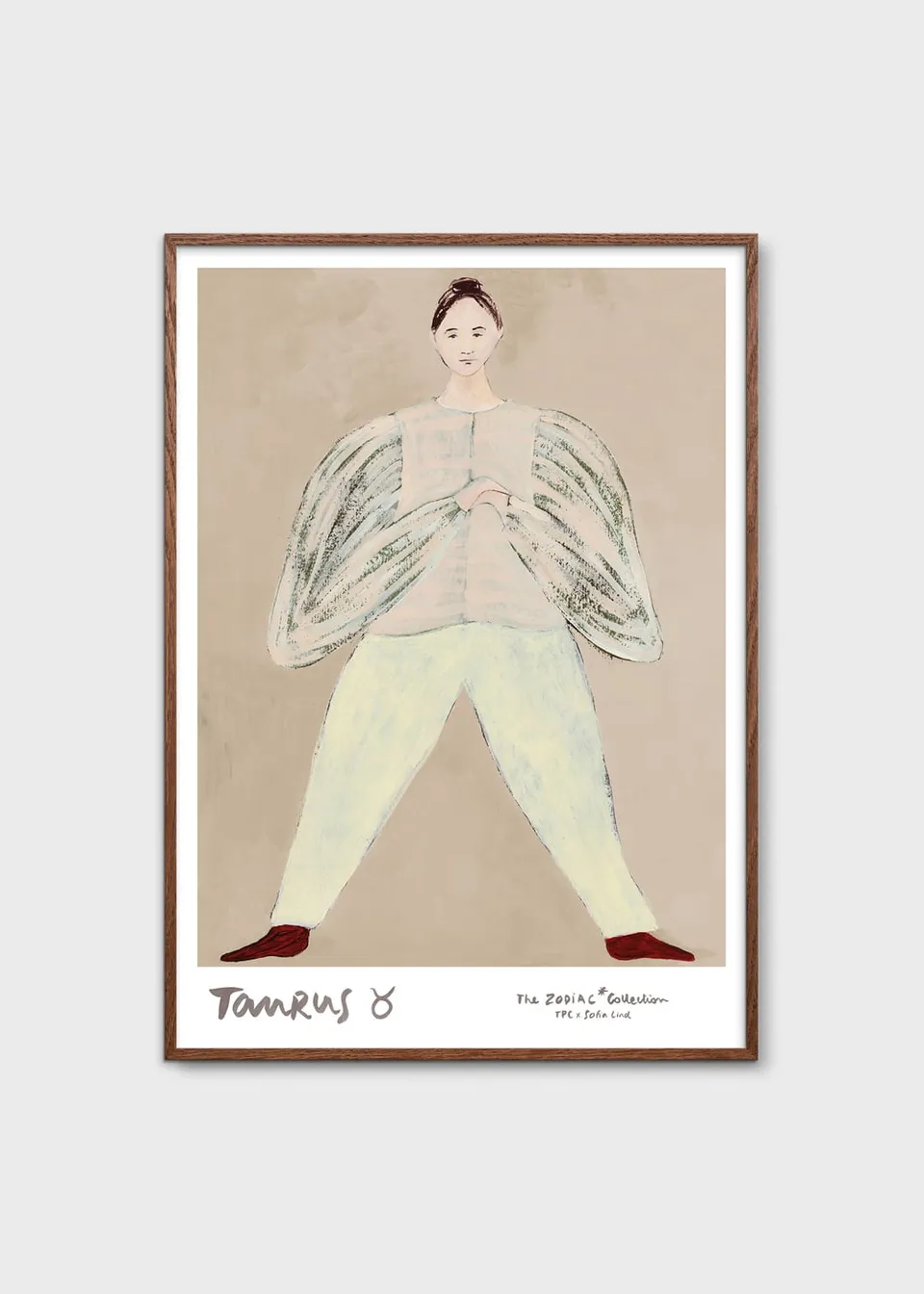 The Poster Club Art Prints Taurus Poster A4 beige