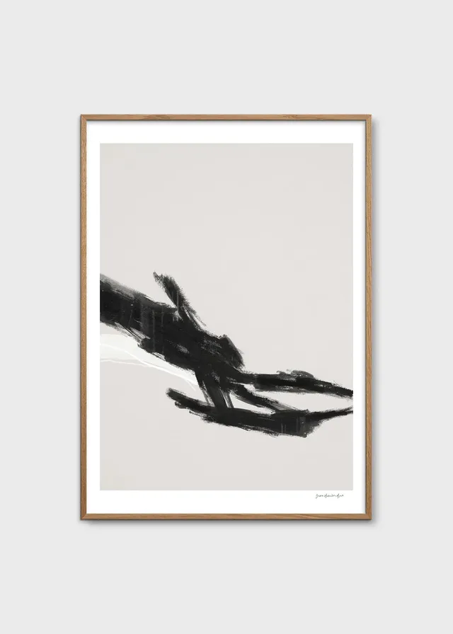 The Poster Club Kontrast Art Prints Poster 30x40 cm schwarz grau