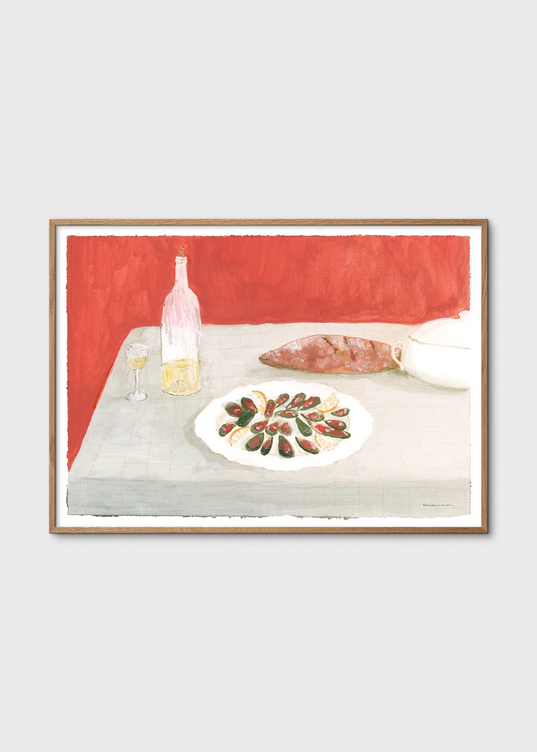The Poster Club Art Prints Bodegón con Mejillones Poster 50x70
