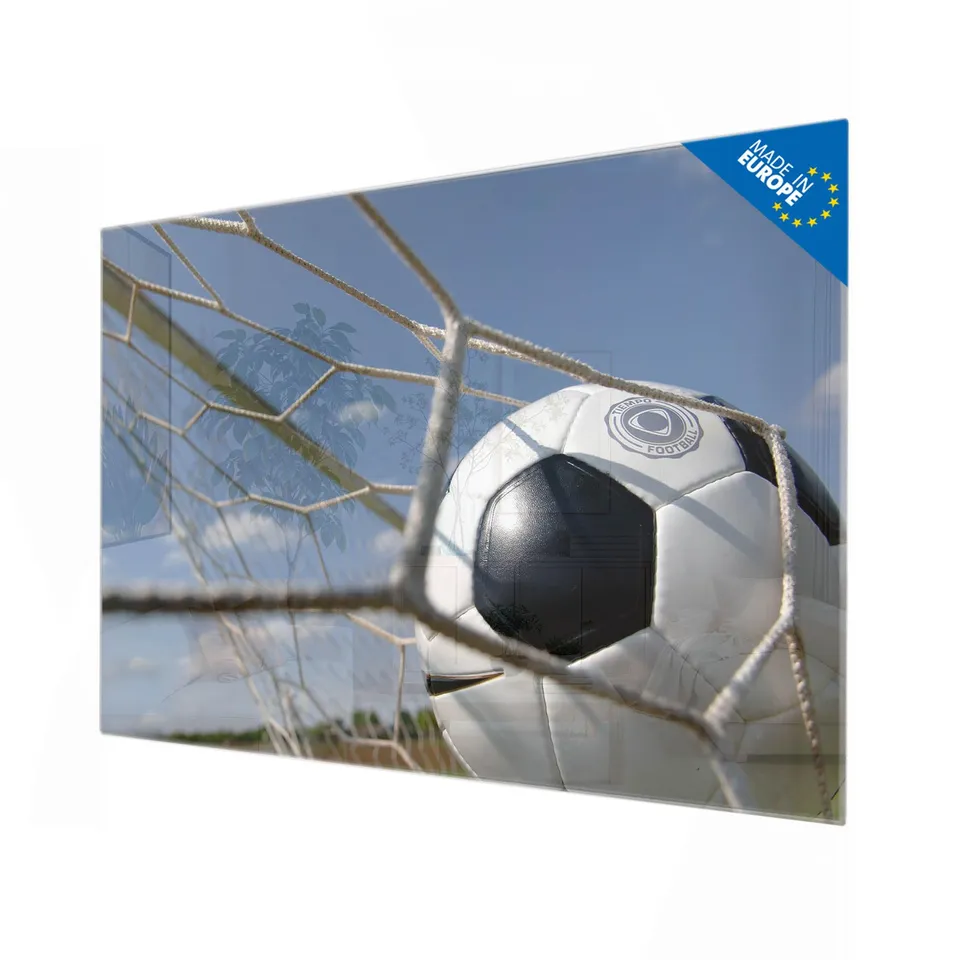 Banjado Magnettafel Fußball Magnettafel 80x120 cm Glas