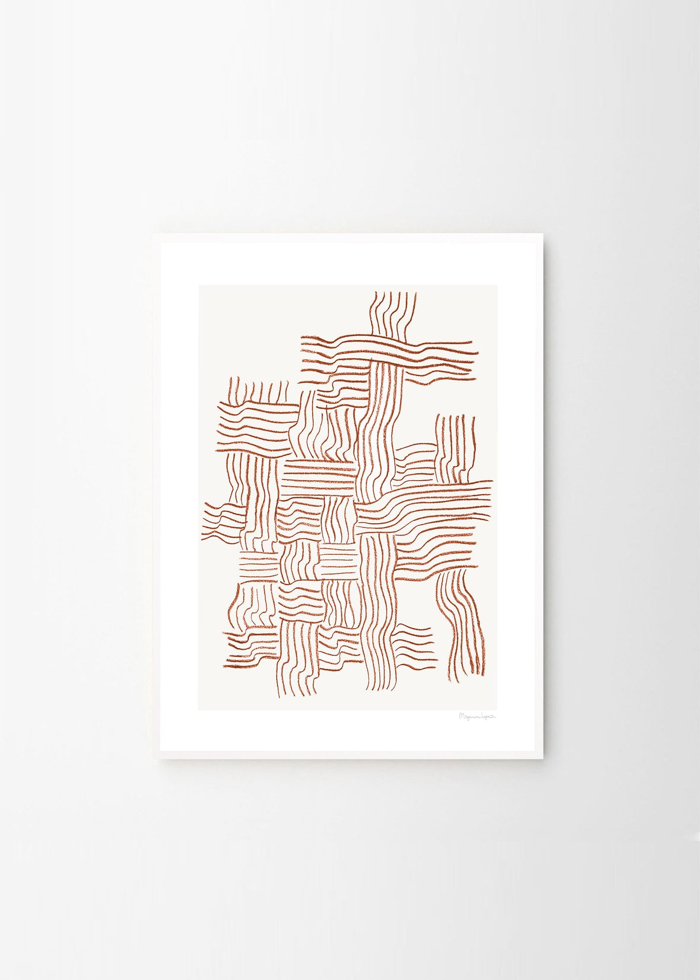 The Poster Club Art Prints Woven Poster 30x40 cm Rot