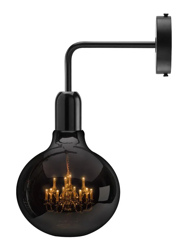 Mineheart Lighting King Edison Ghost Wandleuchte schwarz