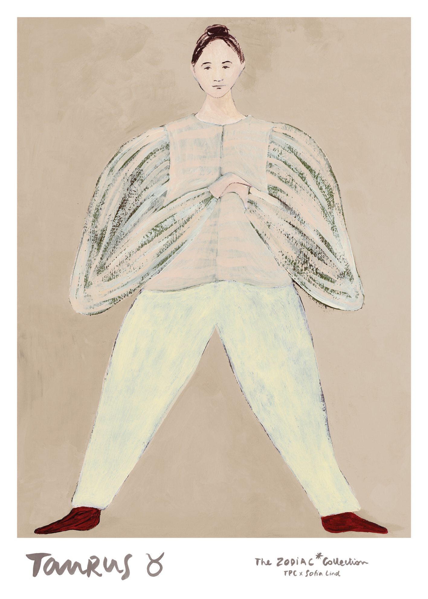 The Poster Club Art Prints Taurus Poster A4 beige