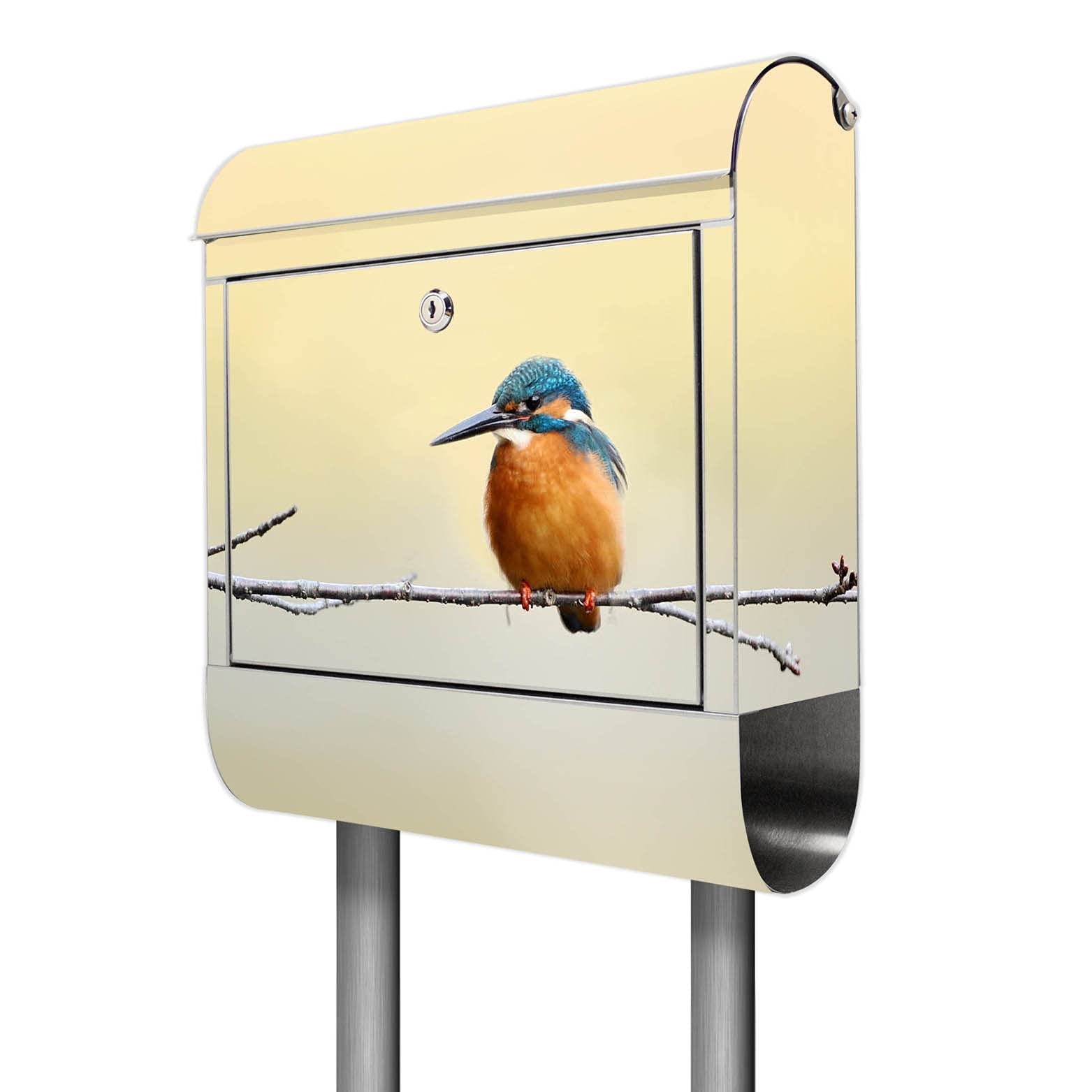 Banjado Briefkasten Pause Standbriefkasten Edelstahl A4