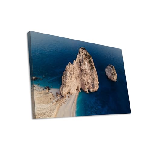 Hustling Sharks Wandbilder Felsformation Strand Leinwandbild 30 x 40 cm