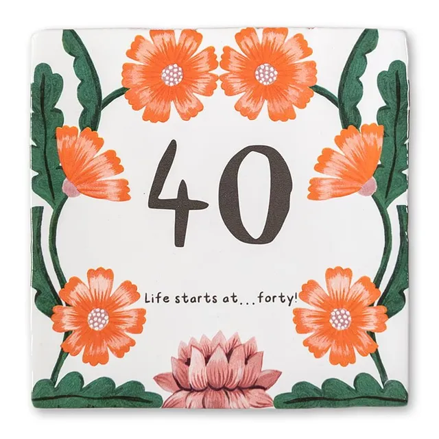 StoryTiles Delft Blue Verse bloempjes Fliese 10x10 cm Blumen