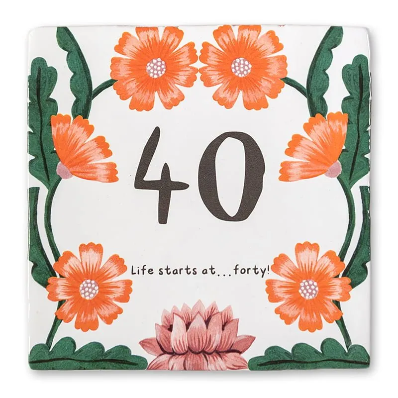 StoryTiles Delft Blue Verse bloempjes Fliese 10x10 cm Blumen