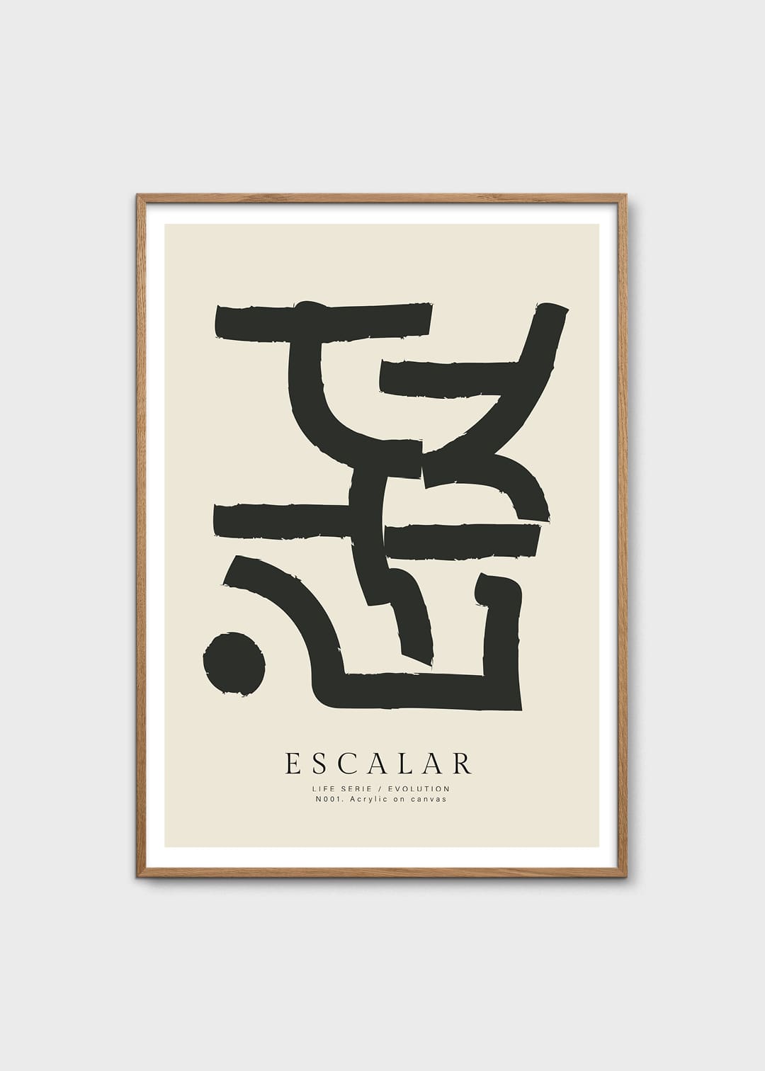 The Poster Club Escalar Poster A4 beige schwarz