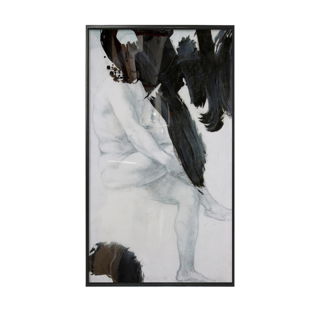 Mineheart Wall Art The Sitting Man Leinwand 61x106cm limitiert