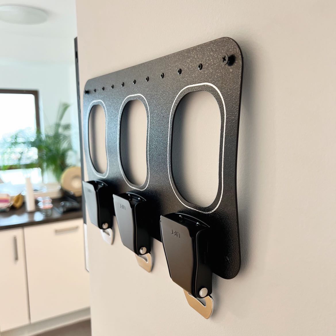 aircraftwindows Key Holder 3er Schlüsselbrett Black Edition