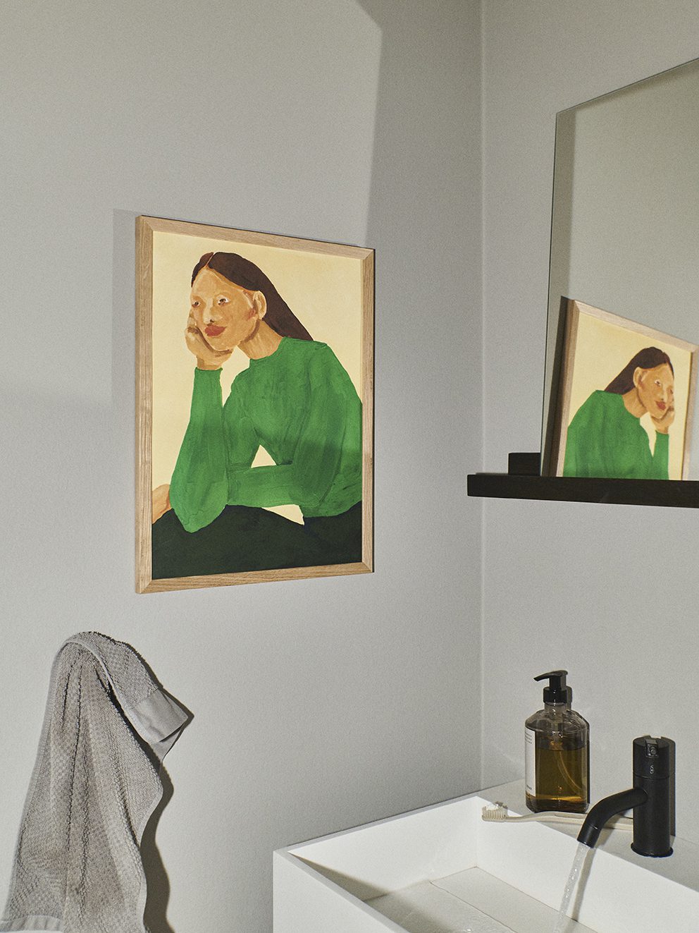 The Poster Club Green Guise Poster 30x40 cm Grün Abstrakt