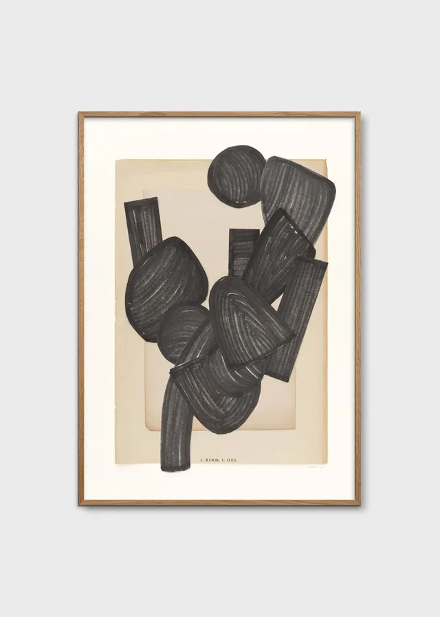 The Poster Club Dotted No. 140 Kunstdruck 30x40 cm beige-schwarz